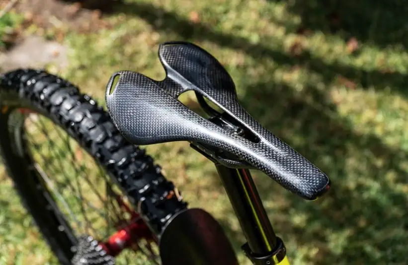 Carbon fiber bike saddle