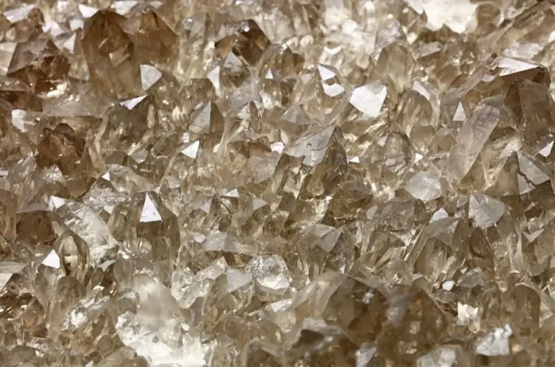 Cluster of Quartz Mineral Crystals