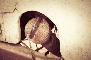 gas tank of old car