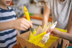 painting cardboard