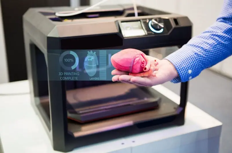 Heart printed on 3d printer