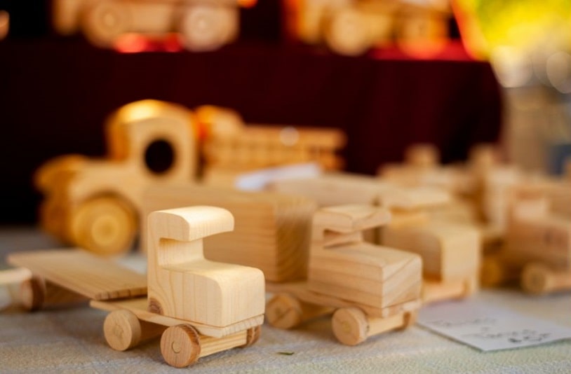 Unfinished Wood Toy Trucks